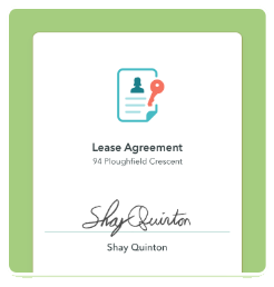 Sign Lease Agreement