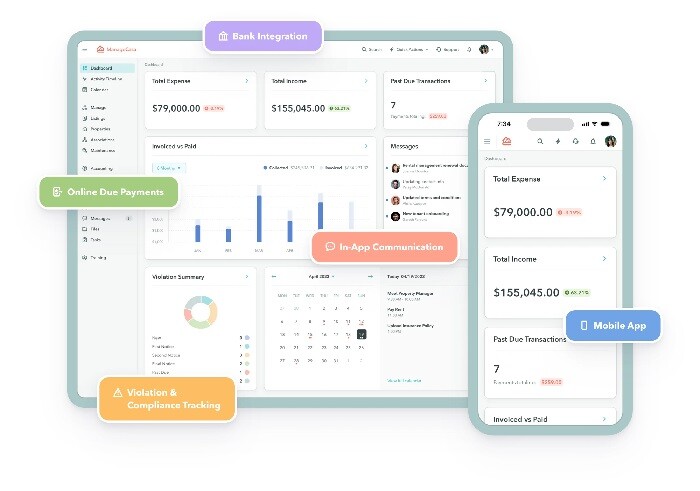 managecasa HOA software dashboard